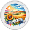 KANSAS WHITE TIRE COVER