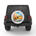 KANSAS SILVER CARBON FIBER TIRE COVER