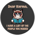 KARMA LIST CAT BLACK CARBON FIBER TIRE COVER