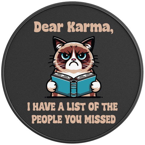 KARMA LIST CAT PEARL  WHITE CARBON FIBER TIRE COVER