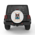 KARMA LIST CAT SILVER CARBON FIBER TIRE COVER