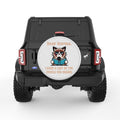 KARMA LIST CAT PEARL  WHITE CARBON FIBER TIRE COVER