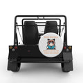KARMA LIST CAT WHITE TIRE COVER FOR MOKE