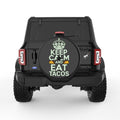 KEEP CALM AND EAT TACOS BLACK TIRE COVER