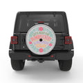 KEEP DUMBFUCKERY TO MINIMUM WHITE TIRE COVER