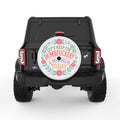 KEEP DUMBFUCKERY TO MINIMUM WHITE TIRE COVER