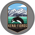 KENAI FJORDS SILVER CARBON FIBER TIRE COVER