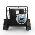 KENAI FJORDS SILVER CARBON FIBER TIRE COVER FOR MOKE