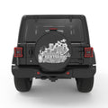 KENTUCKY COMPILATION PEARL  WHITE CARBON FIBER TIRE COVER