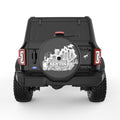 KENTUCKY COMPILATION BLACK CARBON FIBER TIRE COVER