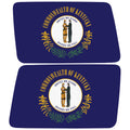KENTUCKY STATE FLAG QUARTER WINDOW DRIVER & PASSENGER DECALS