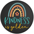 KINDNESS IS GOLDEN BLACK TIRE COVER