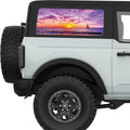 KITE BOAT PURPLE SUNSET QUARTER WINDOW DECAL FITS 2021+ FORD BRONCO 2 DOOR HARD TOP