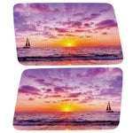 KITE BOAT PURPLE SUNSET QUARTER WINDOW DRIVER & PASSENGER DECALS