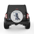 KEEP IT CLASSY AND A LITTLE TRASHY SILVER CARBON FIBER TIRE COVER