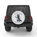 KEEP IT CLASSY AND A LITTLE TRASHY SILVER CARBON FIBER TIRE COVER