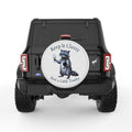 KEEP IT CLASSY AND A LITTLE TRASHY PEARL  WHITE CARBON FIBER TIRE COVER