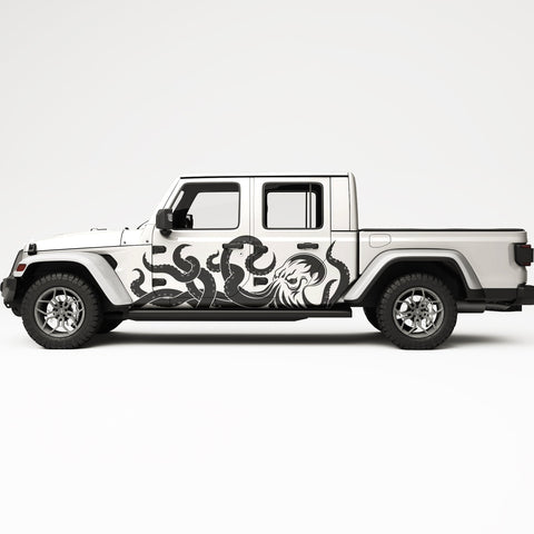 KRAKEN SIDE GRAPHIC DECAL FITS JEEP GLADIATOR