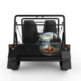 LAKESIDE CAMPFIRE BLACK CARBON FIBER TIRE COVER FOR MOKE