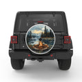 LAKESIDE CAMPFIRE SILVER CARBON FIBER TIRE COVER