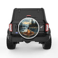 LAKESIDE CAMPFIRE PEARL  WHITE CARBON FIBER TIRE COVER