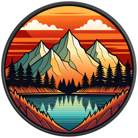 LAKE MOUNTAINS BLACK CARBON FIBER TIRE COVER