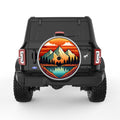 LAKE MOUNTAINS SILVER CARBON FIBER TIRE COVER