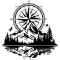 LAKE REFLECTION COMPASS