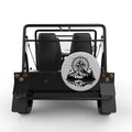LAKE REFLECTION COMPASS SILVER CARBON FIBER TIRE COVER FOR MOKE