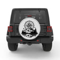 LAKE REFLECTION COMPASS BLACK TIRE COVER