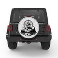 LAKE REFLECTION COMPASS SILVER CARBON FIBER TIRE COVER