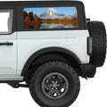 LAKE REFLECTION MOUNTAINS LANDSCAPE QUARTER WINDOW DECAL FITS 2021+ FORD BRONCO 2 DOOR HARD TOP
