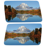 LAKE REFLECTION MOUNTAINS LANDSCAPE QUARTER WINDOW DRIVER & PASSENGER DECALS