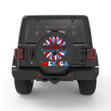 LAND OF FREE SUNFLOWER BLACK CARBON FIBER TIRE COVER