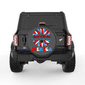 LAND OF FREE SUNFLOWER BLACK CARBON FIBER TIRE COVER