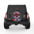 LAND OF FREE SUNFLOWER BLACK TIRE COVER