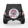 LAND OF FREE SUNFLOWER SILVER CARBON FIBER TIRE COVER