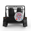 LAND OF FREE SUNFLOWER SILVER CARBON FIBER TIRE COVER FOR MOKE