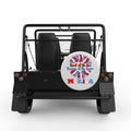 LAND OF FREE SUNFLOWER WHITE CARBON FIBER TIRE COVER FOR MOKE