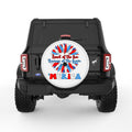 LAND OF FREE SUNFLOWER WHITE TIRE COVER