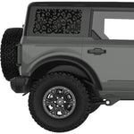 LEOPARD PRINT QUARTER WINDOW DECAL FITS 2021+ FORD BRONCO 4 DOOR HARD TOP