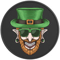 LEPRECHAUN WITH PIERCING BLACK CARBON FIBER TIRE COVER