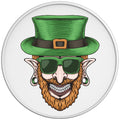 LEPRECHAUN WITH PIERCING WHITE TIRE COVER