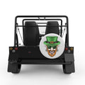 LEPRECHAUN WITH PIERCING WHITE CARBON FIBER TIRE COVER FOR MOKE