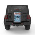 LESS TALK MORE FISHING BLACK CARBON FIBER TIRE COVER