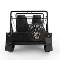 LETS GET LIT CHRISTMAS BLACK CARBON FIBER TIRE COVER FOR MOKE