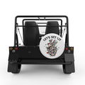 LETS GET LIT CHRISTMAS WHITE TIRE COVER FOR MOKE