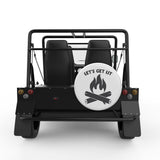 LETS GET LIT WHITE TIRE COVER FOR MOKE