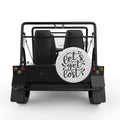 LETS GET LOST WHITE CARBON FIBER TIRE COVER FOR MOKE
