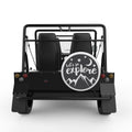 LETS GO EXPLORE WHITE TIRE COVER FOR MOKE